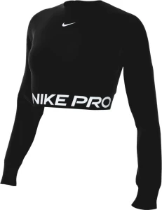 Топ жіночий Nike PRO DF 365 CROP LS чорний FV5484-010