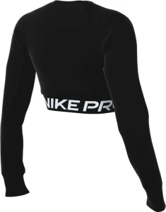 Топ жіночий Nike PRO DF 365 CROP LS чорний FV5484-010