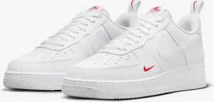 Кросівки Nike AIR FORCE 1' 07 біло-червоні FZ7187-100