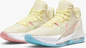 Кросівки баскетбольні Nike LEBRON WITNESS VI блакитно-рожево-жовті CZ4052-103