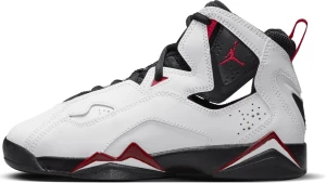 Кросівки баскетбольні підліткові Nike JORDAN TRUE FLIGHT (GS) біло-чорно-червоні 343795-100