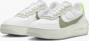 Кроссовки женские Nike AIR FORCE 1 PLT.AF.ORM бело-оливково-лимонные FJ4739-100