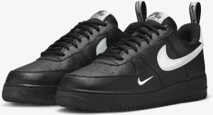 Кроссовки Nike AIR FORCE 1 07 LV8 UT черно-серебряные DX8967-001