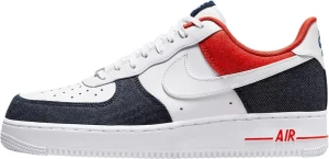 Кросівки підліткові Nike AIR FORCE 1 LOW LV8 (GS) біло-червоно-темно-сині DJ5180-100