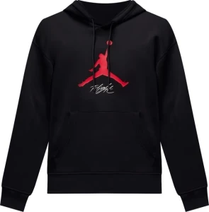 Толстовка Nike JORDAN M J ESS FLC BASELINE HOODIE черно-красная FD7545-013