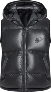 Жилетка підліткова Nike K REPEL LOOSE HEAVYWEIGHT SYNTHETIC FILL EASYON HOODED VEST чорна FD2844-011