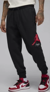 Спортивные штаны Nike M J ESS FLC BASELINE PANT черно-красные FD7345-013