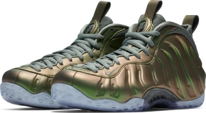 Кроссовки женские Nike AIR FOAMPOSITE ONE зелено-коричневые AA3963-001