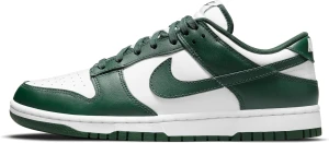 Кроссовки Nike DUNK LOW RETRO темно-зелено-белые DD1391-101