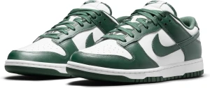 Кроссовки Nike DUNK LOW RETRO темно-зелено-белые DD1391-101