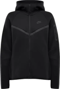 Толстовка женская Nike SPORTSWEAR TECH FLEECE WINDRUNNER FULL-ZIP HOODIE черная HV6747-010