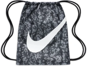 Сумка-мішок підліткова Nike DRAWSTRING - CAT AOP FA24 сіро-чорна FZ2544-060