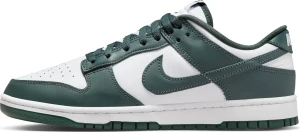 Кроссовки Nike DUNK LOW RETRO темно-зелено-белые DV0833-111