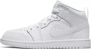 Кроссовки детские Nike AIR JORDAN 1 MID (PS) белые 640734-130