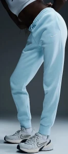 Спортивні штани жіночі Nike PHOENIX FLEECE MID-RISE PANTS блакитні FZ7626-474