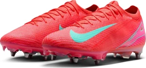 Бутсы Nike MERCURIAL ZOOM VAPOR 16 ELITE SG-PRO красно-розово-бирюзовые FQ8688-800
