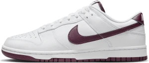 Кроссовки Nike DUNK LOW RETRO бело-темно-бордовые DV0831-102