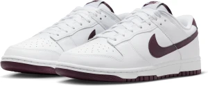 Кроссовки Nike DUNK LOW RETRO бело-темно-бордовые DV0831-102