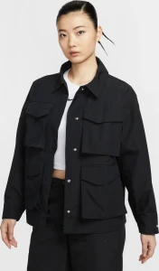 Куртка жіноча Nike SPORTSWEAR ESSENTIALS WOVEN CARGO JACKET чорна HJ1007-010