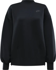 Свитшот женский Nike SPORTSWEAR TECH FLEECE OVERSIZED CREW-NECK SWEATSHIRT черный FV8041-010