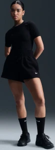 Шорти жіночі Nike PHOENIX FLEECE HIGH-WAISTED LOOSE SHORTS чорні FD1409-010