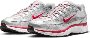 Кроссовки Nike P-6000 серебряно-красные CD6404-024