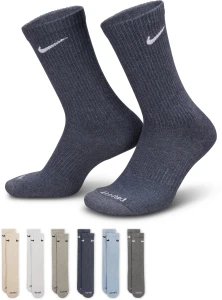 Шкарпетки Nike EVERYDAY PLUS CUSHIONED сірі, блакитні, бежеві (6 пар) SX6897-901