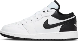 Кроссовки подростковые Nike AIR JORDAN 1 LOW (GS) бело-черные 553560-132