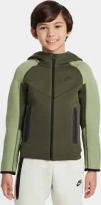 Толстовка подростковая Nike TECH FLEECE оливково-светло-зеленая FD3285-326