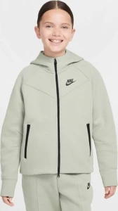Толстовка подростковая Nike TECH FLEECE светло-зеленая FD2979-370