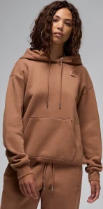 Худі жіноче Nike JORDAN FLIGHT FLEECE SATIN-LINED PULLOVER HOODIE коричневе FV7050-223