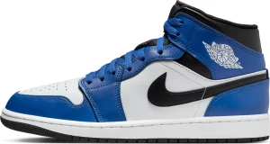 Кроссовки Nike AIR JORDAN 1 MID сине-бело-черные DQ8426-402