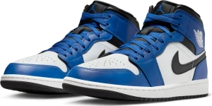 Кроссовки Nike AIR JORDAN 1 MID сине-бело-черные DQ8426-402
