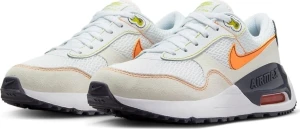 Кроссовки подростковые Nike AIR MAX SYSTM (GS) бело-серо-оранжевые DQ0284-109