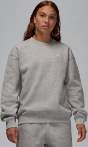 Свитшот женский Nike JORDAN BROOKLYN FLEECE CREW-NECK SWEATSHIRT серый FV7074-063