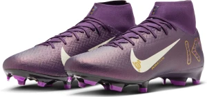 Бутси Nike MERCURIAL ZOOM SUPERFLY 10 ACADEMY KYLIAN MBAPPÉ FG/MG темно-фіолетові HJ7309-500