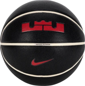 Баскетбольний м'яч Nike ALL COURT 2.0 8P L JAMES DEFLATED чорно-червоний Розмір 7 N.100.4368.097.07