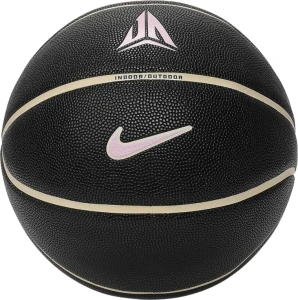 Баскетбольний м'яч Nike ALL COURT 8P J MORANT DEFLATED чорно-бежево-світло-рожевий Розмір 7 N.101.1051.011.07