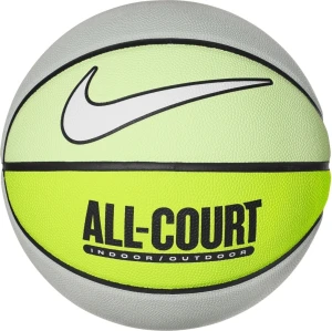 Баскетбольний м'яч Nike EVERYDAY ALL COURT 8P DEFLATED сіро-салатовий Розмір 7 N.100.4369.332.07