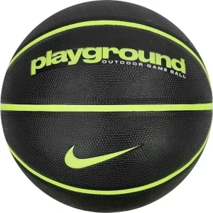 Баскетбольний м'яч Nike EVERYDAY PLAYGROUND 8P DEFLATED чорно-салатовий Розмір 7 N.100.4498.085.07
