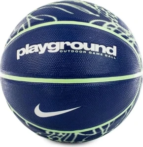 Баскетбольний м'яч Nike EVERYDAY PLAYGROUND 8P GRAPHIC DEFLATED темно-синьо-лаймовий Розмір 7 N.100.4371.473.07