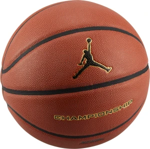 Баскетбольний м'яч Nike JORDAN CHAMPIONSHIP 8P DEFLATED коричнево-золотий Розмір 7 J.100.9917.891.07