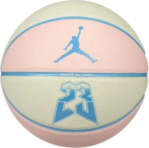 Баскетбольний м'яч Nike JORDAN ULTIMATE 2.0 8P GRAPHIC DEFLATED кремово-рожево-блакитний Розмір 7 J.100.8257.122.07