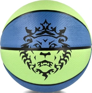 Баскетбольний м'яч Nike PLAYGROUND 2.0 8P L JAMES DEFLATED синьо-лаймовий Розмір 7 N.100.4372.395.07