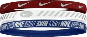 Повязки на голову Nike HEADBANDS 3.0 3 PK METALLIC UNIVERSITY красная, белая, синяя (3 штуки) N.100.4527.662.OS