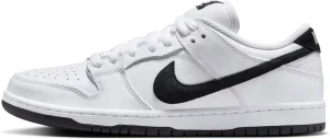 Кроссовки Nike SB DUNK LOW PRO бело-черные HF3704-100