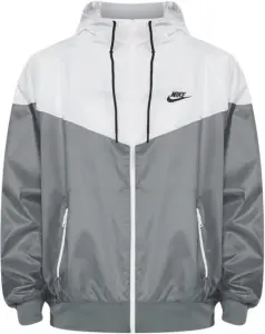 Ветровка Nike SPORTSWEAR WINDRUNNER JACKET серо-белая 727324-084