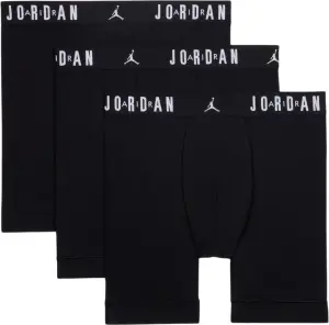 Труси (боксерки) Nike JORDAN FLIGHT COTTON CORE BOXER BRIEFS чорні (3 штуки) JM0622-023