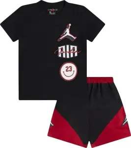 Комплект літній дитячий Nike JORDAN STACKED PLAY чорно-червоний 85D768-023
