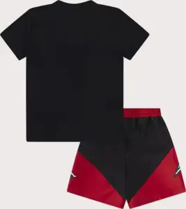 Комплект літній дитячий Nike JORDAN STACKED PLAY чорно-червоний 85D768-023